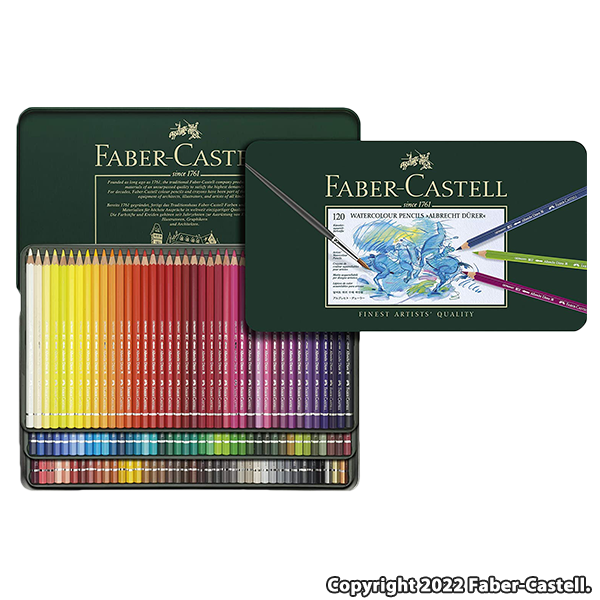 ファーバーカステル アルブレヒト デューラー水彩色鉛筆セット 120色 缶入 117511