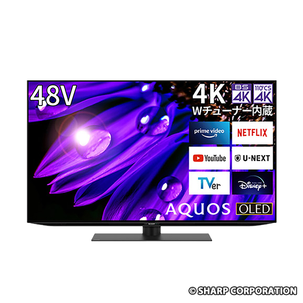 シャープ 48V型 有機EL テレビ AQUOS OLED 4T-C48EQ2 4K