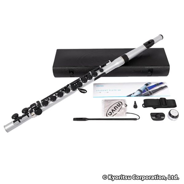 NUVO  プラスチック製管楽器  Student フルート 2.0  SilverBlack N235SFSBハードケース付