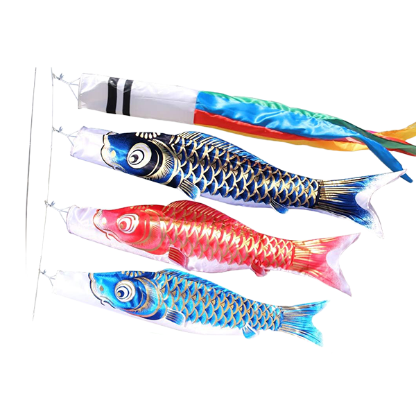 こいのぼり　3匹  7点セット  2m伸縮スタンド付