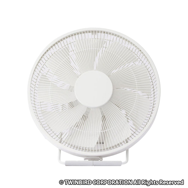 ツインバード 首振りがいらないサーキュレーター KJ-D783W 