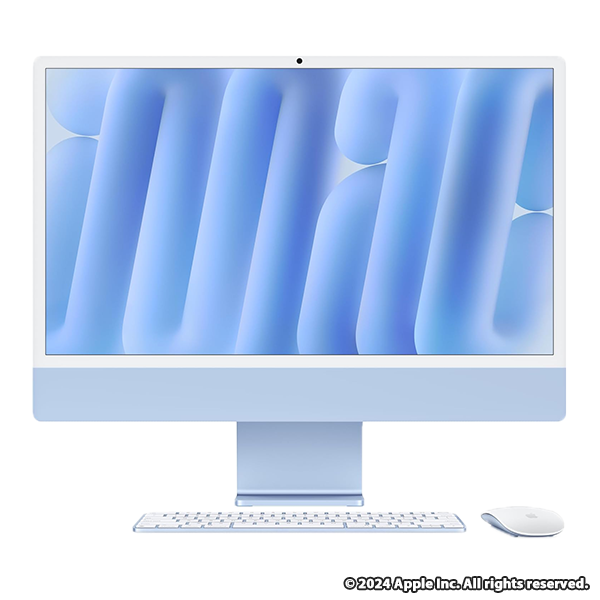 Apple 2024 iMac 10コアCPU、10コアGPU M4チップ 24GBユニファイドメモリ、512GB SSD ブルー