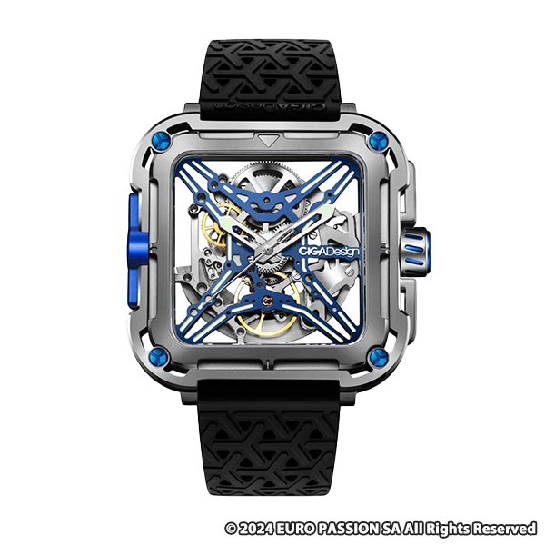 シガ・デザイン CIGA Design シリーズX GORILLA Titanium Blue チタン X021-TIBU-W25BK
