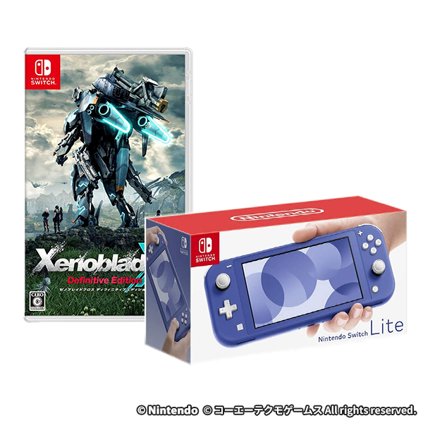 Nintendo Switch Lite ブルー + ゼノブレイドクロス ディフィニティブエディション -Switch