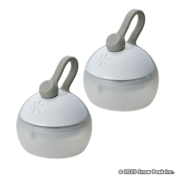 スノーピーク(snow peak) LEDランタン たねほおずき ES-041WH ホワイト 電池式 キャンプ アウトドア 防災 (× 2)