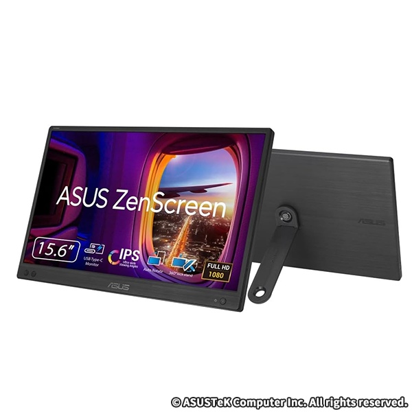 ASUS ポータブルモニター ZenScreen MB166CR-J 16インチ(15.6インチ表示)