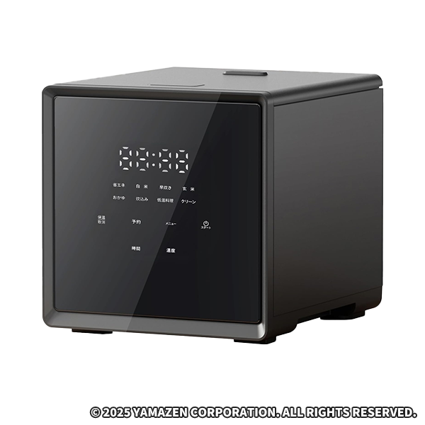 山善 キューブ型マイコンジャー炊飯器 4合 ブラック YJS-CM072(B)