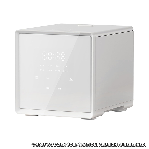 山善 キューブ型マイコンジャー炊飯器 4合 ホワイト YJS-CM072(W)