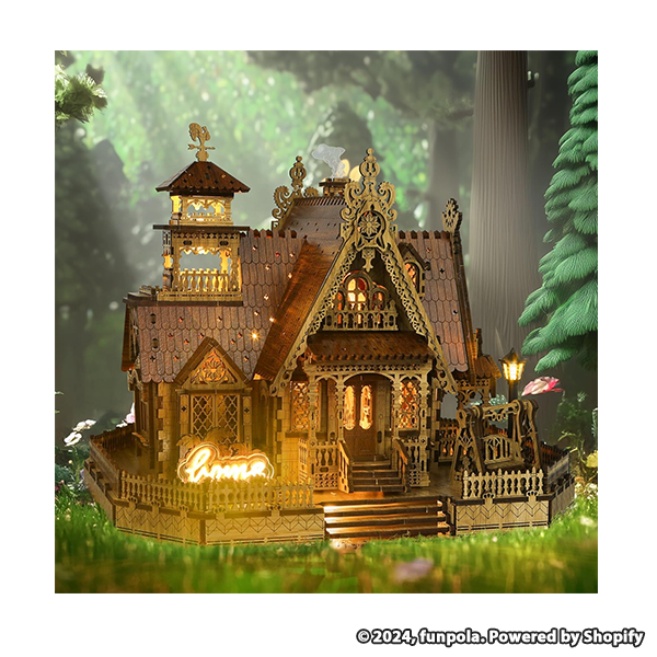 FUNPOLA 3Dパズル 田園のコテージ 