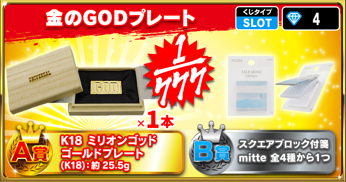 金のGODプレート