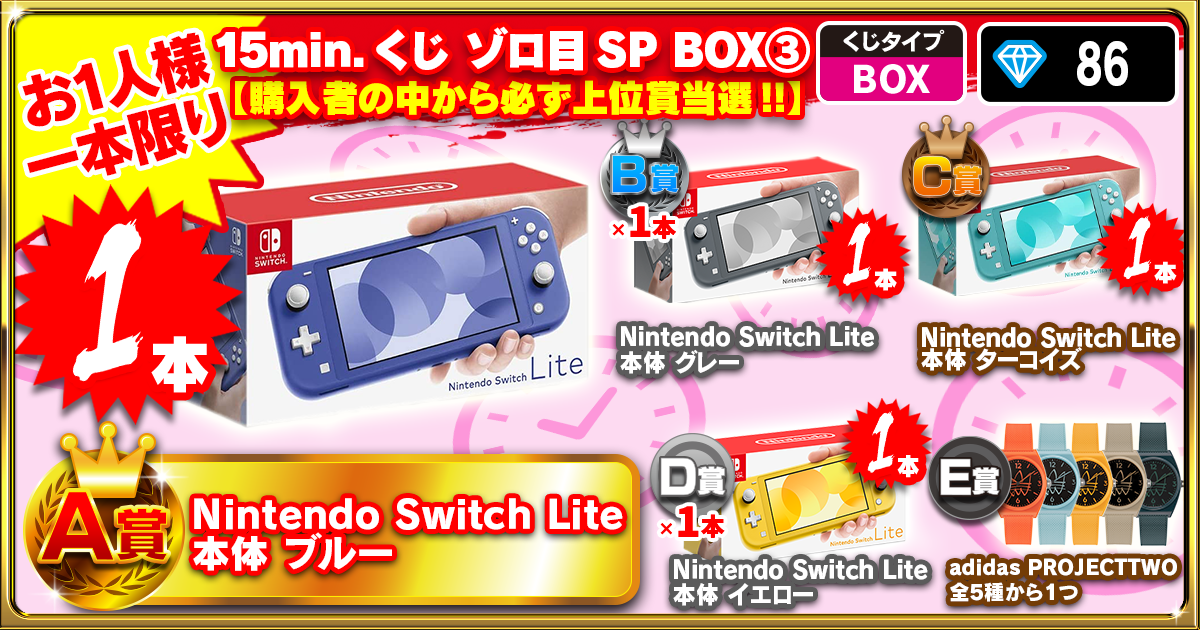 15min.くじ ゾロ目SP BOX③
