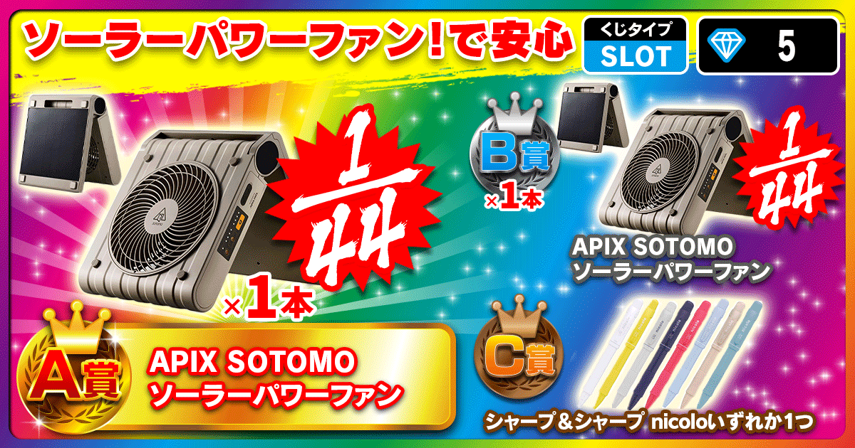 ソーラーパワーファン！で安心