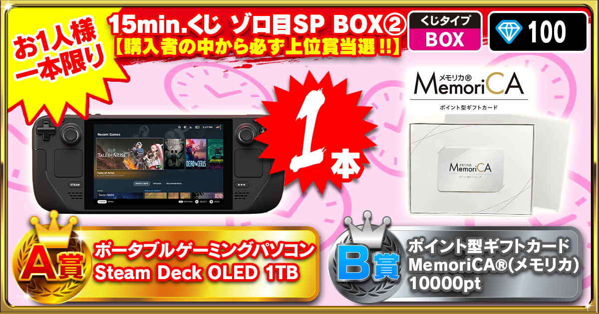 15min.くじ ゾロ目SP BOX②