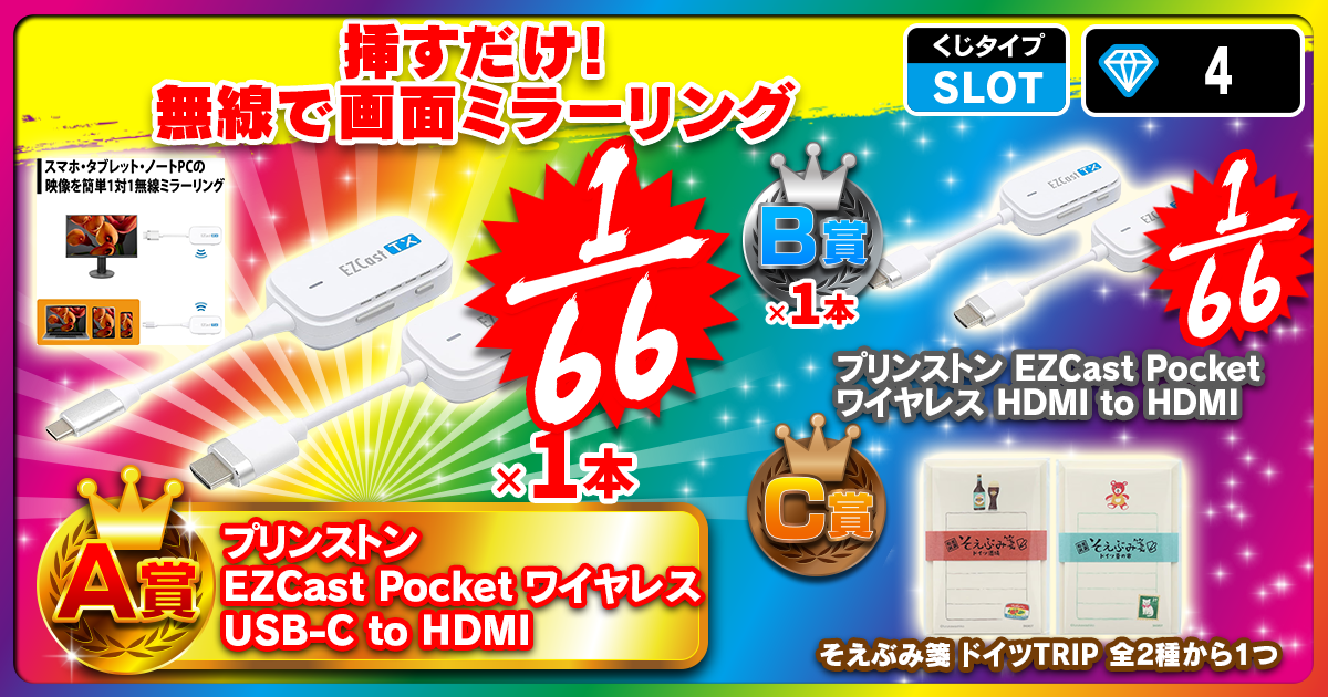 挿すだけ！無線で画面ミラーリング