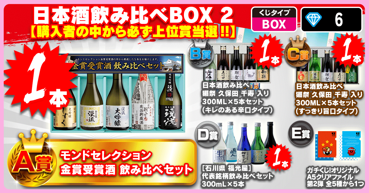 日本酒飲み比べBOX 2