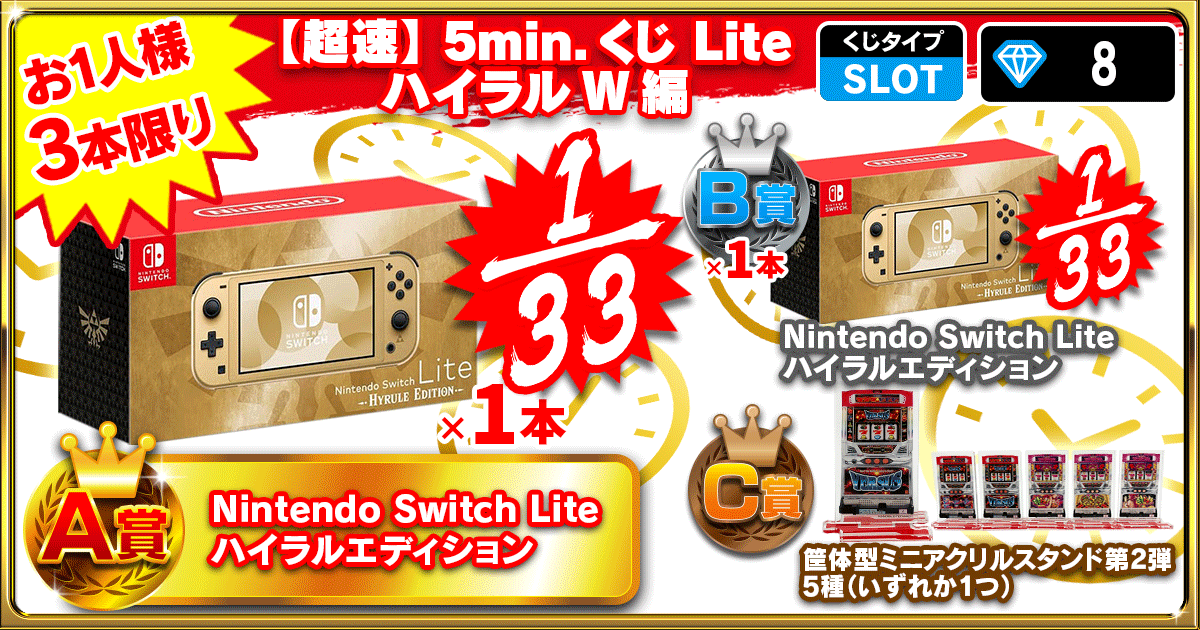 【超速】5min.くじ Lite ハイラルW編