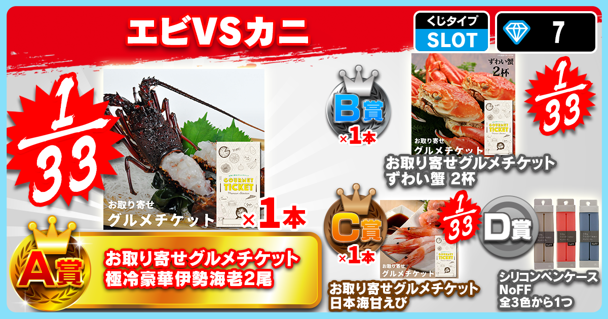  エビVSカニ