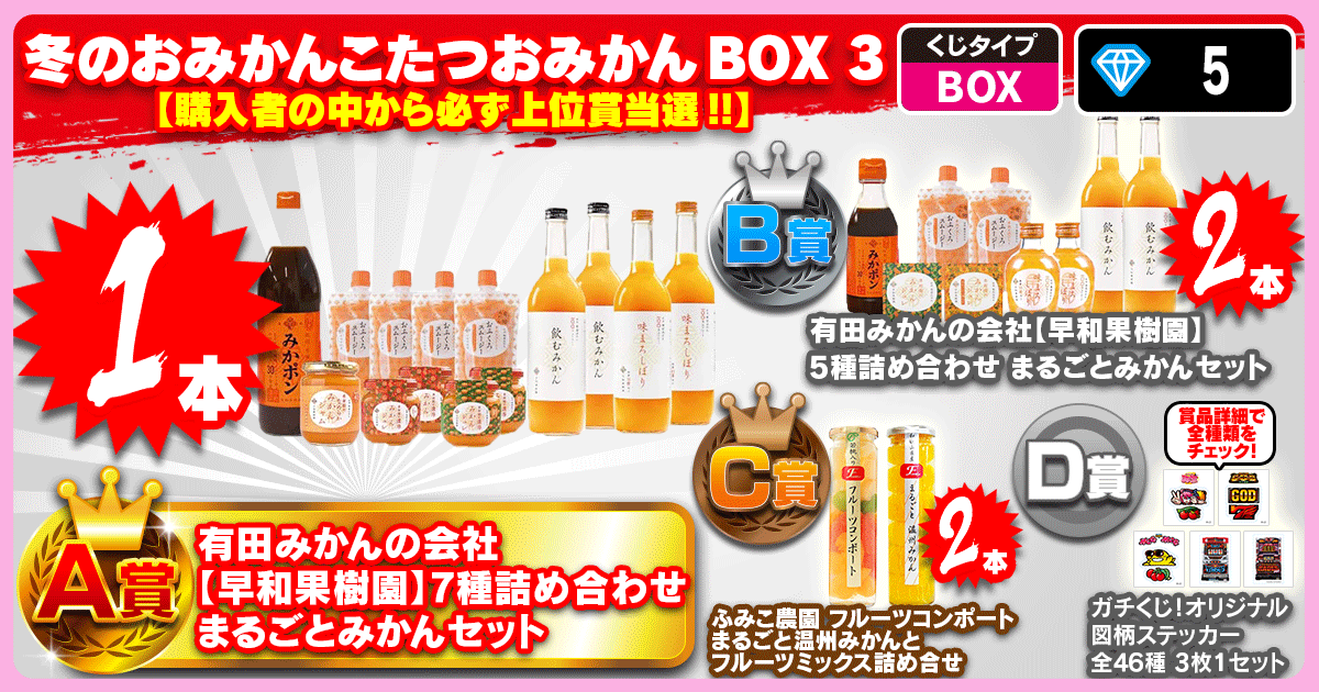 冬のおみかんこたつおみかん BOX 3