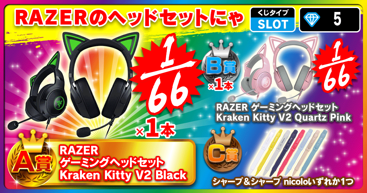RAZERのヘッドセットにゃ