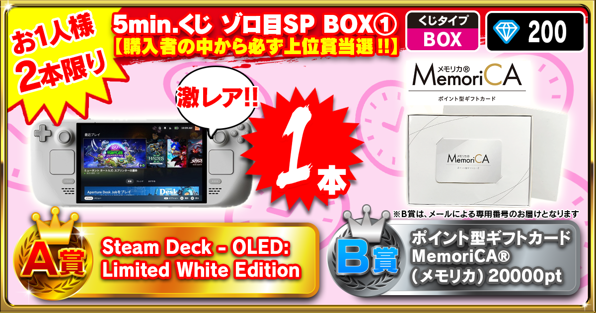 5min.くじ ゾロ目SP BOX①