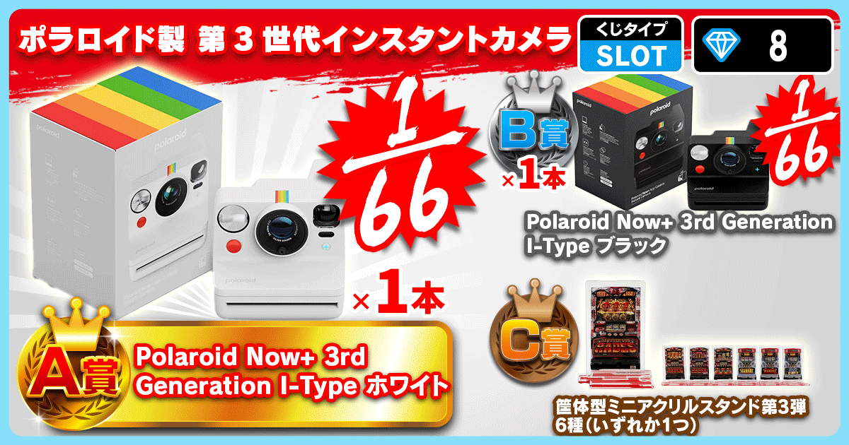 ポラロイド製 第3世代インスタントカメラ