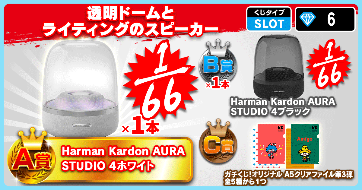 透明ドームとライティングのスピーカー